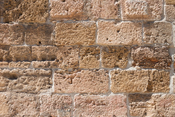 Old provencal stone wall background