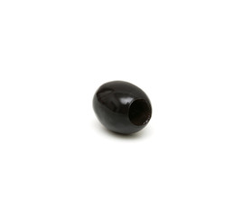 Black olives on a white background