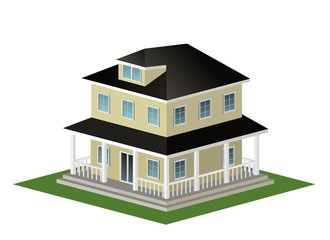 An illustration of elegent home icon