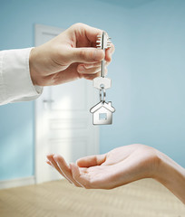 Handing over key