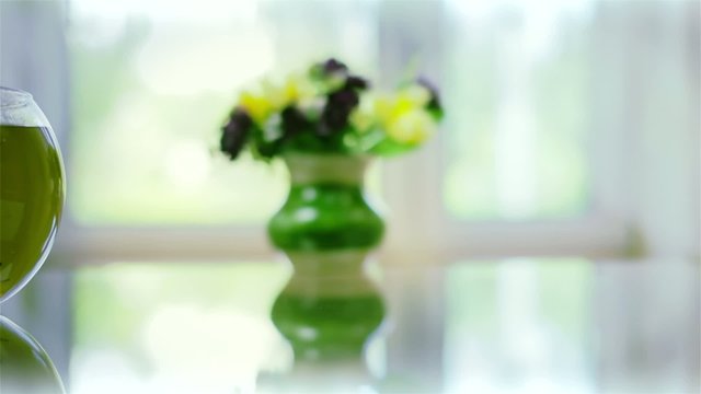 zielona herbata tea green - kwiat