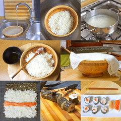 Homemade sushi