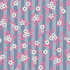 Fototapeta na wymiar Abstract flower seamless background pattern