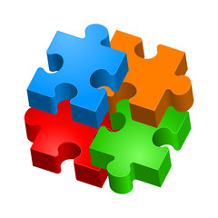 Fototapeta premium Puzzle