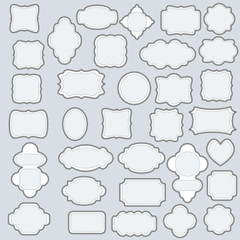 elegant vector frame set