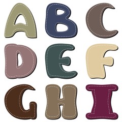 different color letters scrapbook part 1