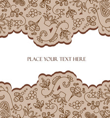 Beautiful patterns on a white background