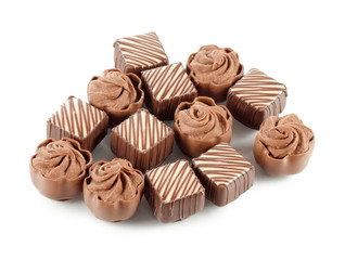 Tasty sweets from a milk chocolate