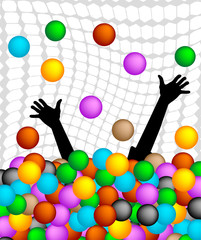 Nelle palline colorate