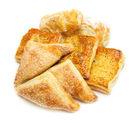 Baking assortment isolated on white