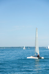 Fototapeta premium Segelboote am Bodensee
