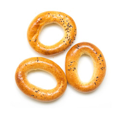 three roll on white background