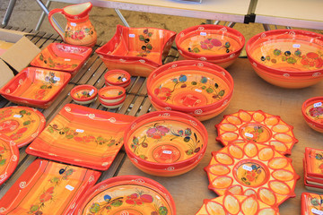 Colorful Provencal Pottery