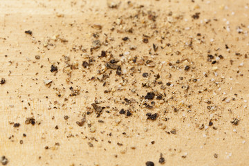 Dark pepper granules