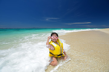 休日を楽しむ少女