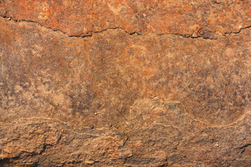 Rusted metal surface closeup background.