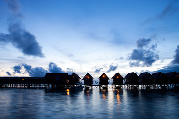 Fototapeta premium Sunset over coastline