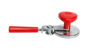 The kitchen tool for closing of covers on banks.