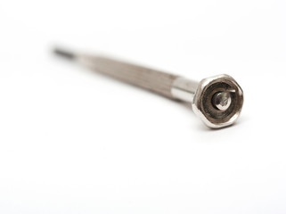 metal screwdriver close