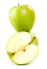 two apples and half of apple