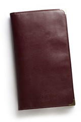 Notebook on the white background