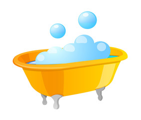 vector icon bath