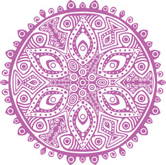 ornamental round lace pattern, circle background with many detai