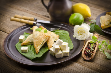 kuchen mit spinat und feta käse