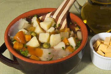 rustic pumpkin soup