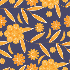 Flower pattern seamless background