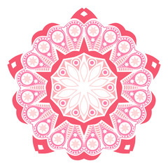 ornamental round lace pattern, circle background with many detai