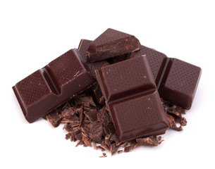 Chopped chocolate  bars