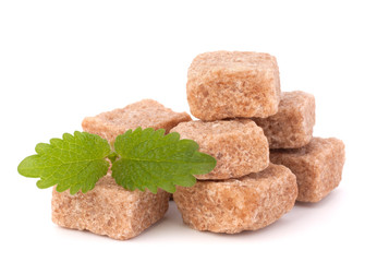 Lump brown cane sugar cubes