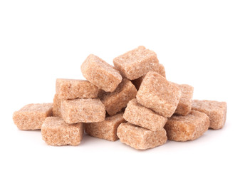 Lump brown cane sugar cubes