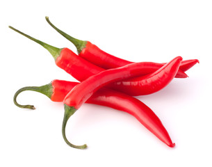 Hot red chili or chilli pepper