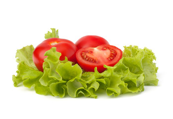 tomato vegetable and lettuce salad
