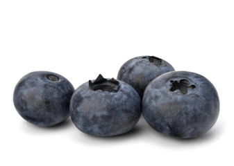 Bilberries or whortleberries cutout