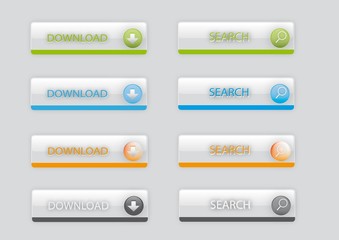 Obraz premium Download search bouton