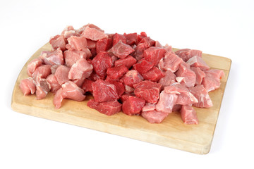 Drei Sorten Fleisch