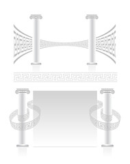 Ionic Column with Greek key pattern