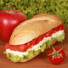 Lachs-Baguette