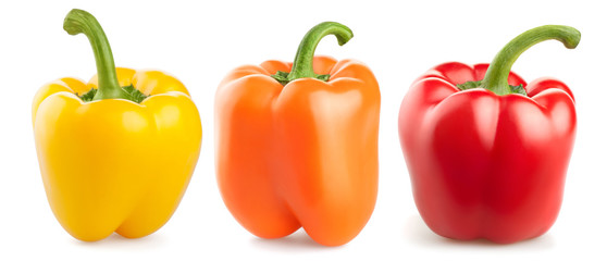 verse peper groenten geïsoleerd op witte achtergrond
