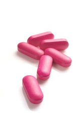 Pills on white