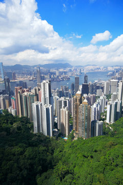 Hong Kong skyline from Victoria Peak