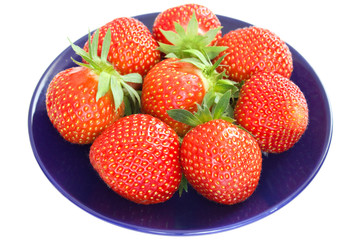 Strawberry on plate