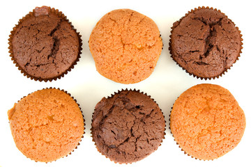 Set of sweet cakes