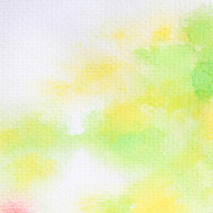 abstract watercolor yellow background