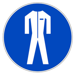 Schild - Schutzkleidung benutzen