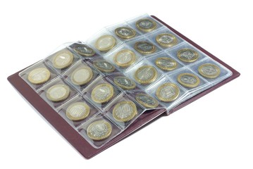 Album with coins