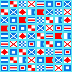 Obraz premium Nautical pattern